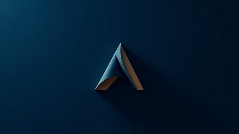 Animación abstracta de la deconstrucción y construcción de un logo y la identidad visual de una marca, simbolizando el proceso de branding.